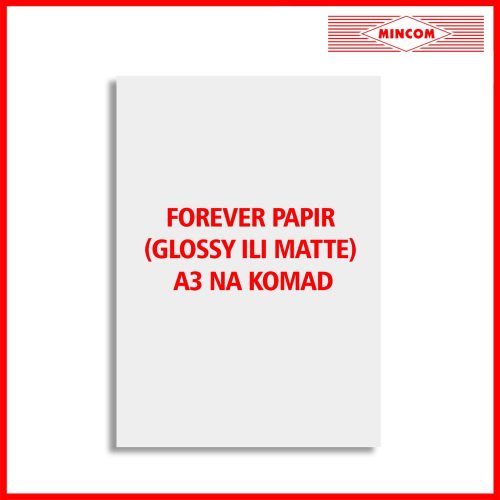 Forever papir (glossy ili matte) – A3 na komad
