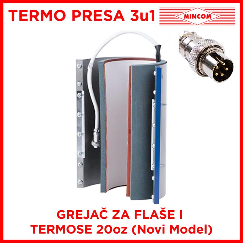 Grejač za flaše i termose 20oz za termo presu 3u1