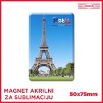 Magnet akrilni pravougaoni 50x75mm