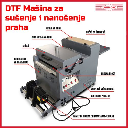 DTF Mašina za prah i sušenje
