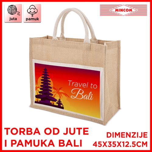 Torba od jute i pamuka Bali