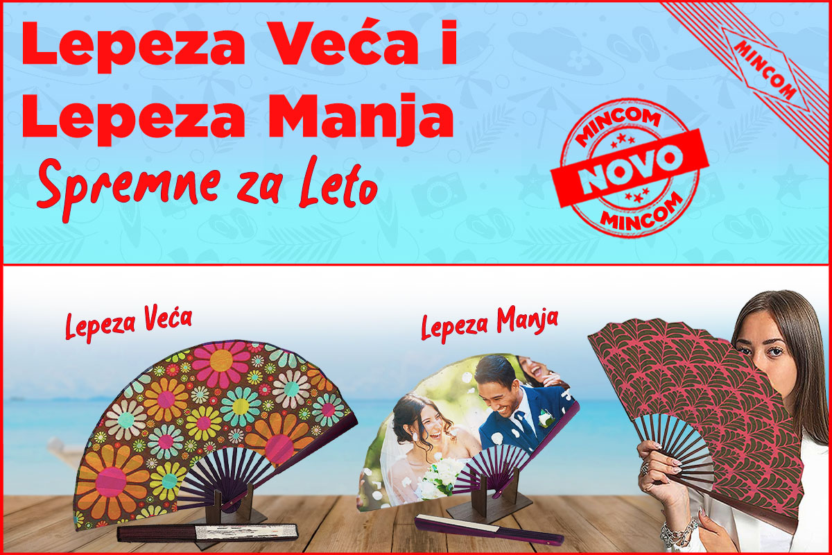 Lepeza Veća Lepeza Manja i Lepeza Kreativna Mincom