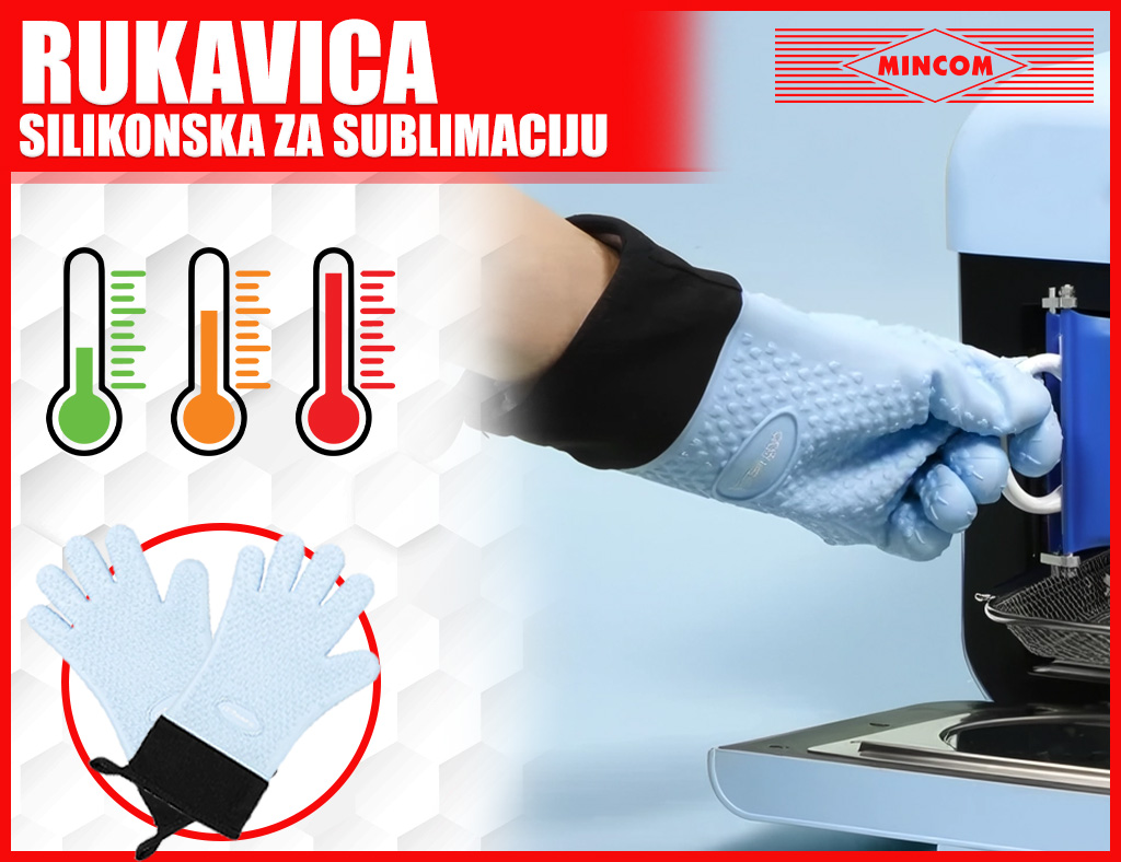 Rukavica silikonska za sublimaciju mincom